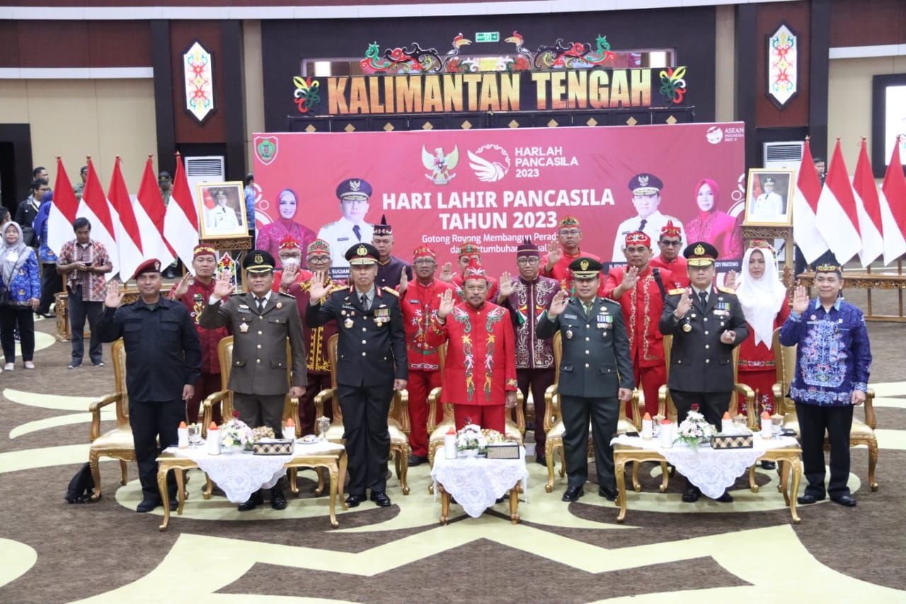 Pemerintah Provinsi Kalteng Ikuti Upacara Peringatan Hari Lahir Pancasila
