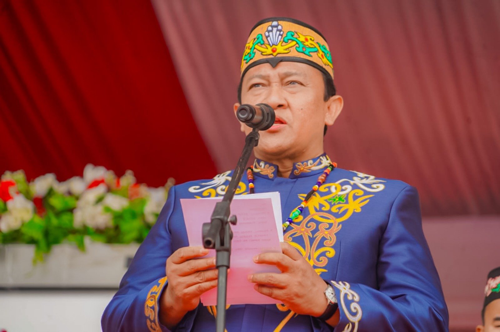Wagub Kalteng Edy Pratowo Pimpin Upacara Peringatan Hari Jadi ke-75 Kabupaten Barito Utara