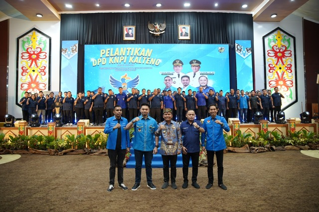 Gubernur Kalteng Agustiar Sabran Hadiri Pelantikan Pengurus DPD KNPI Provinsi Kalteng Masa Bakti 2025–2028