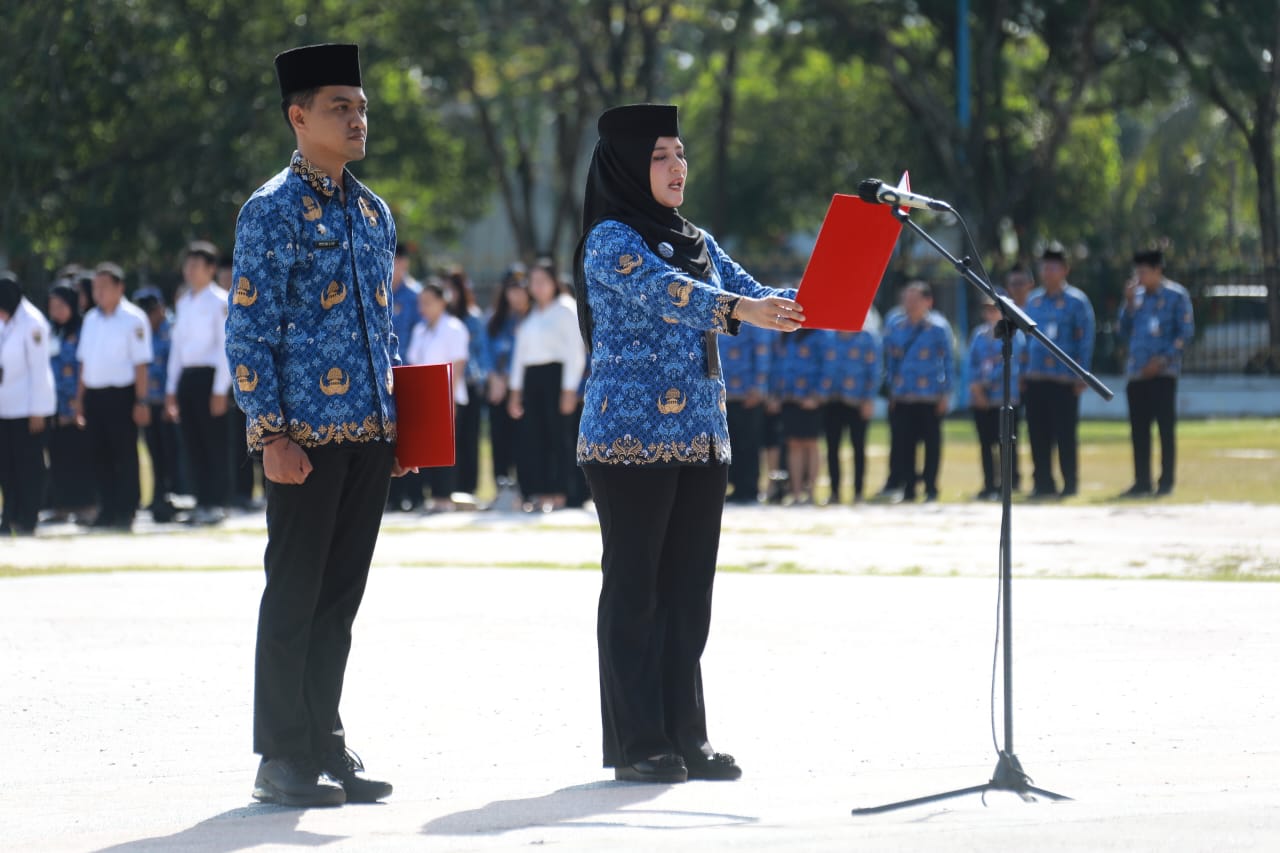 Peringatan Hari Kesaktian Pancasila Tahun 2025, Pj. Sekda Kalteng Leonard S. Ampung Pimpin Upacara