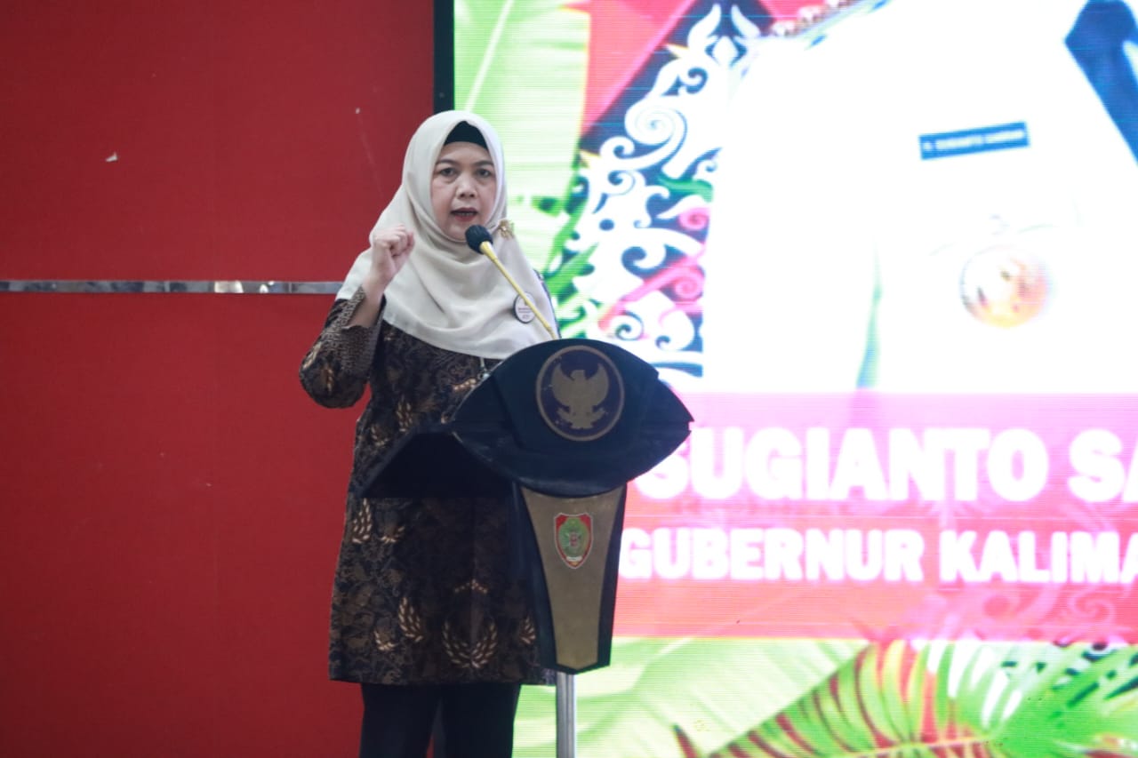 Plh Sekda Sri Widanarni Buka Rapat Optimalisasi dan Sosialisasi Pajak Daerah di Aula Jayang Tingang