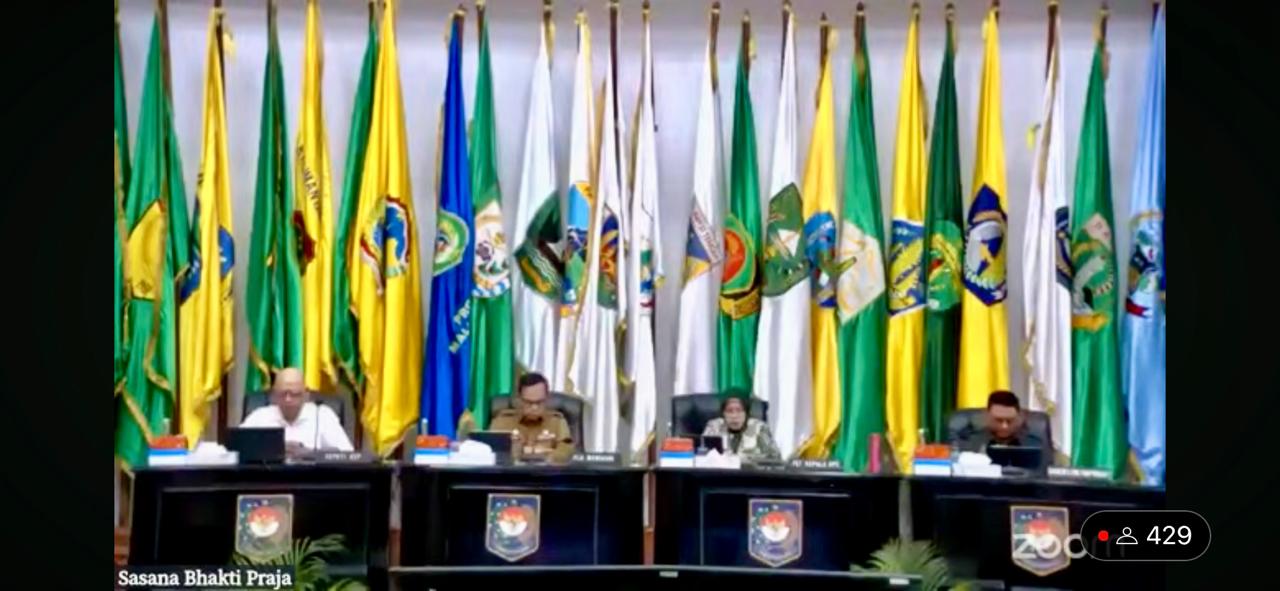 Plh. Sekda Sri Widanarni Hadiri Rakor Pengendalian Inflasi Tahun 2024