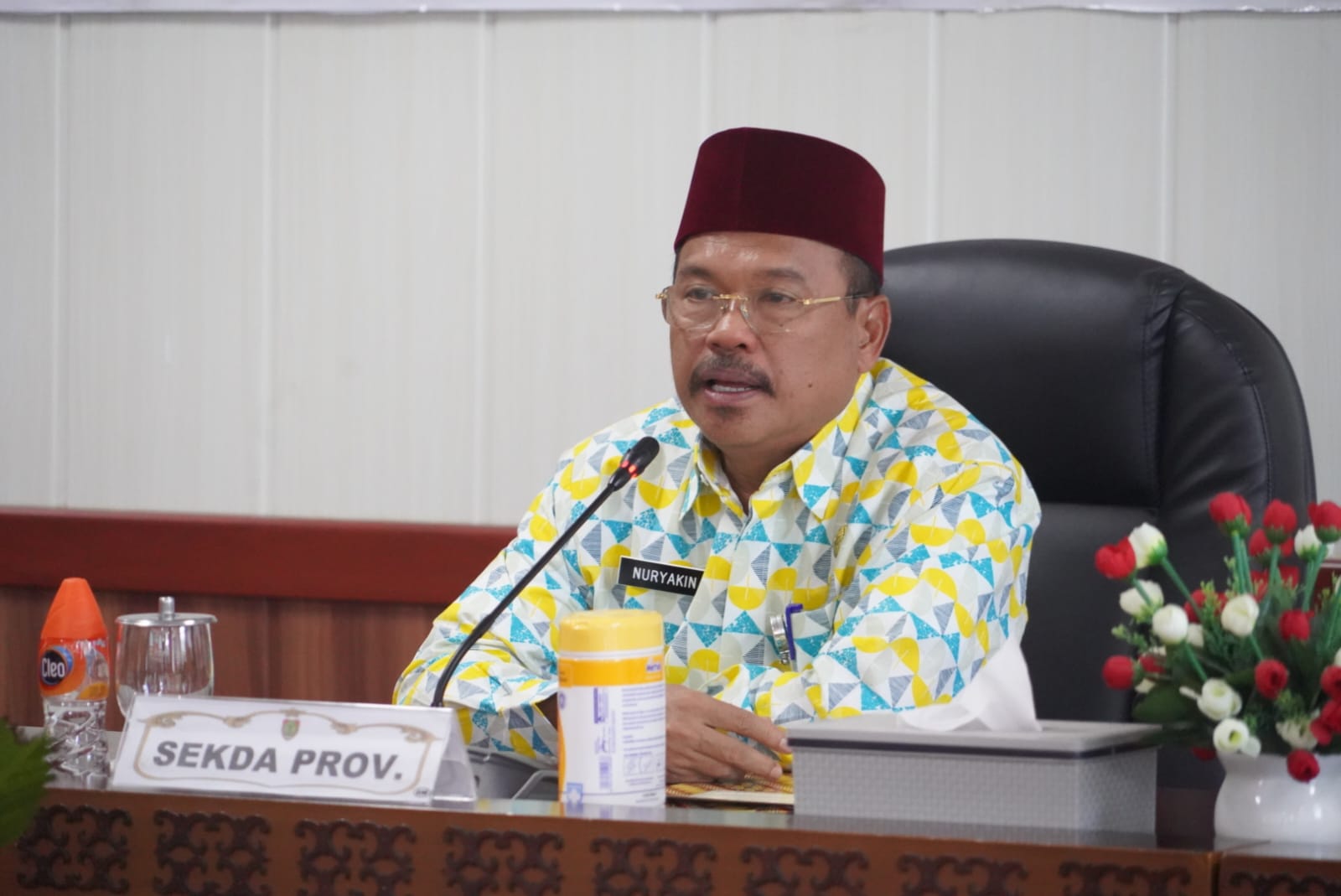 Sekda Prov. Kalteng Pimpin Rapat Evaluasi TPID terhadap Hasil Rilis BPS Terkait Inflasi Kalteng Bulan Februari 2023