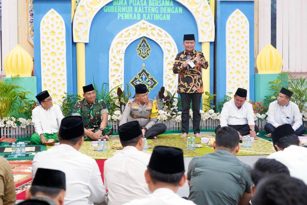 Gubernur Kalteng Agustiar Sabran Hadiri Acara Silahturahmi Sekaligus Buka Puasa Bersama