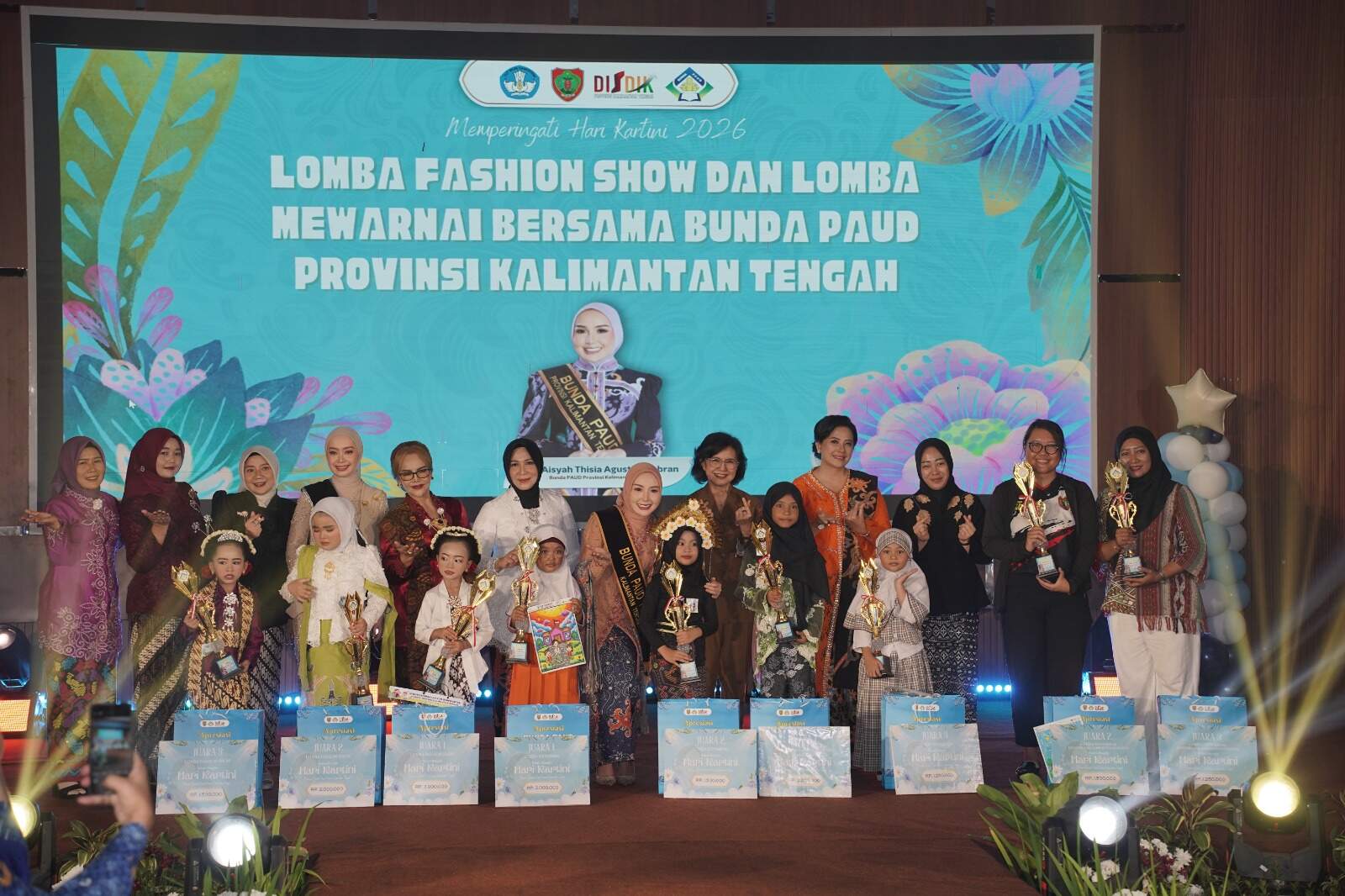Hari Kartini ke-147 di Kalteng Dimeriahkan Lomba Fashion Show dan Mewarnai Tingkat PAUD dan TK