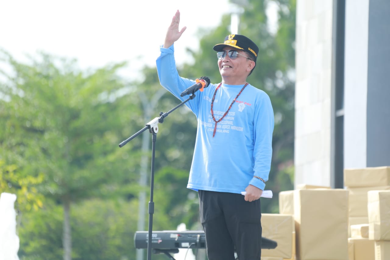 Gubernur Kalteng Agustiar Sabran Hadiri Peringatan Hari Buruh Internasional 2026 di Kalteng