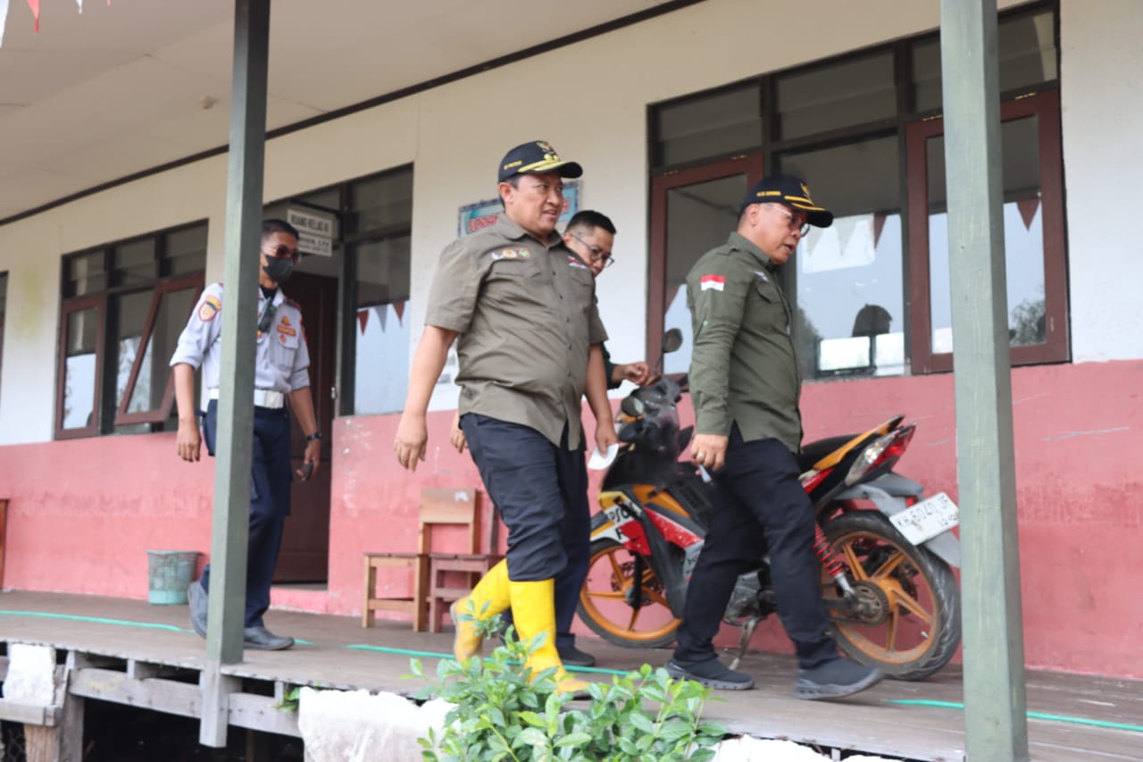 Wagub Kalteng Dampingi Wamen LHK Tinjau dan Bantu Padamkan Karhutla