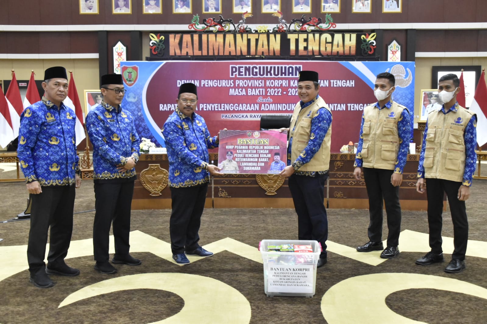 Pengukuhan Dewan Pengurus Korpri Provinsi Kalteng Masa Bakti 2022-2027