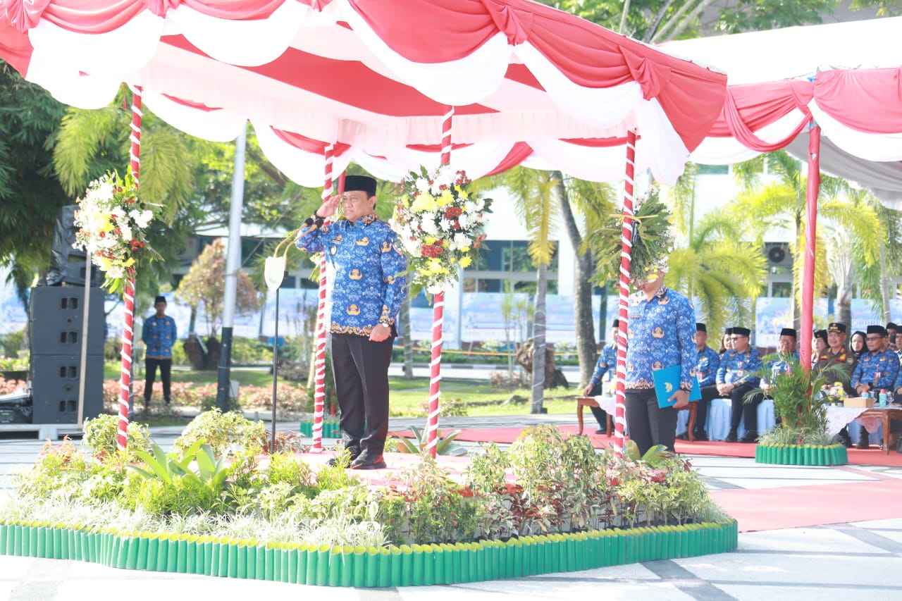 Wagub Kalteng Edy Pratowo Pimpin Upacara Peringatan HUT ke-54 KORPRI Tahun 2025