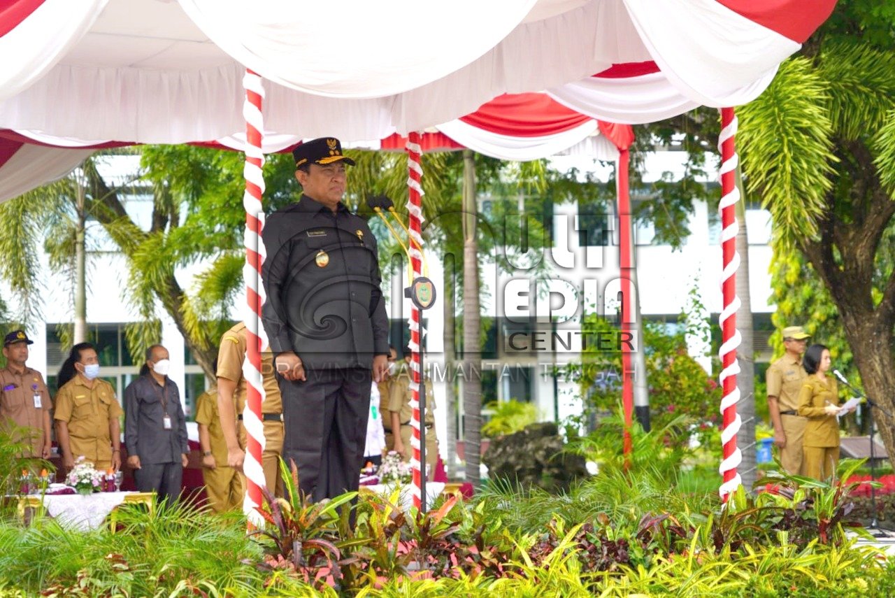 Wagub Kalteng Pimpin Upacara Bendera Peringatan Hari Bela Negara ke-74 Tahun 2022