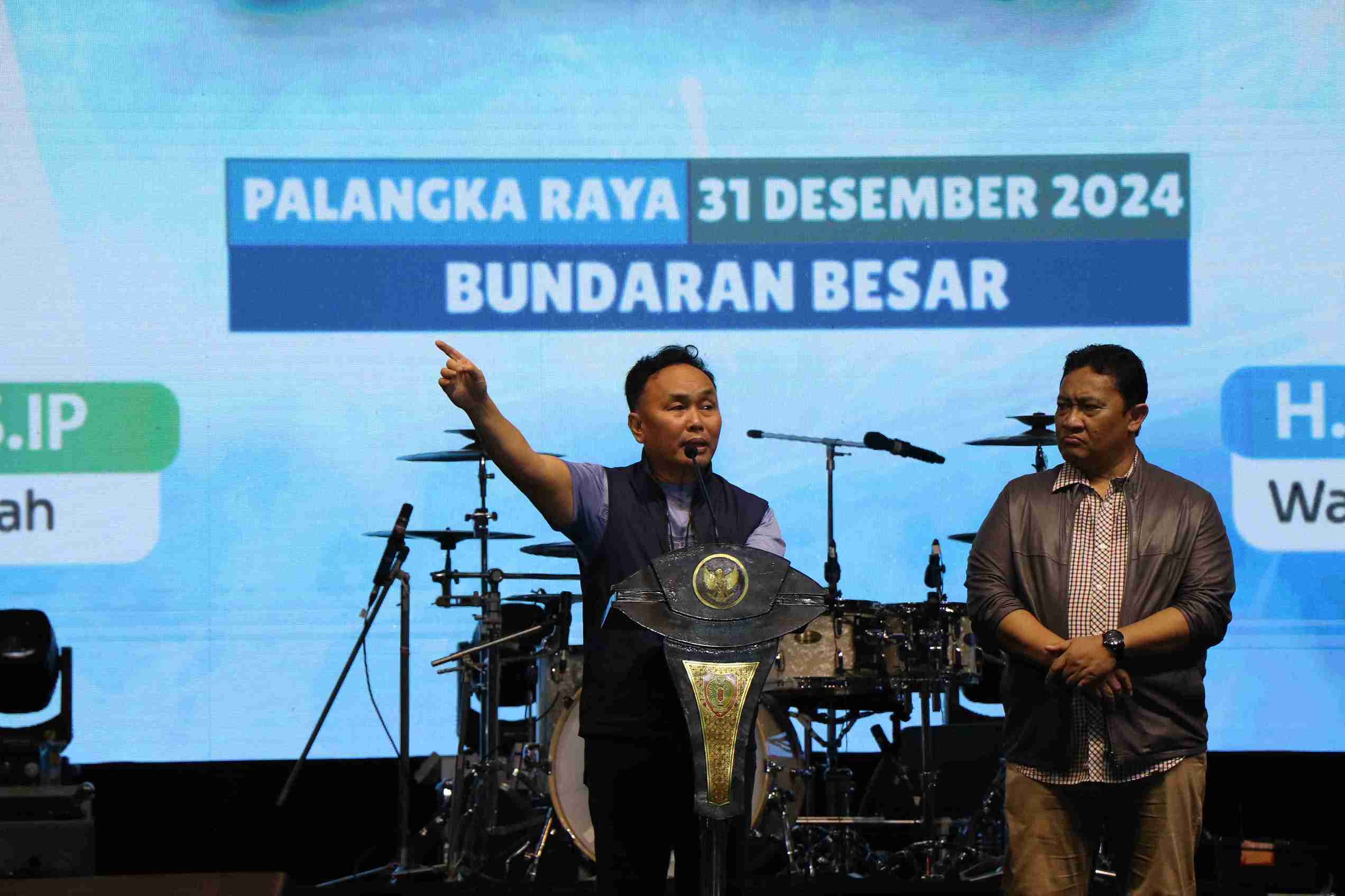 Kepala BKD Prov. Kalteng Lisda Arriyana Hadiri Pesta di Tanah Berkah Malam Lepas Sambut Tahun 2024-2025