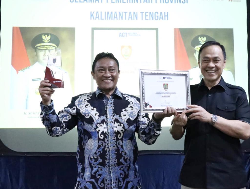 Pemprov. Kalteng Raih Penghargaan BerAKHLAK Sebagai Juara 1 Tingkat Nasional