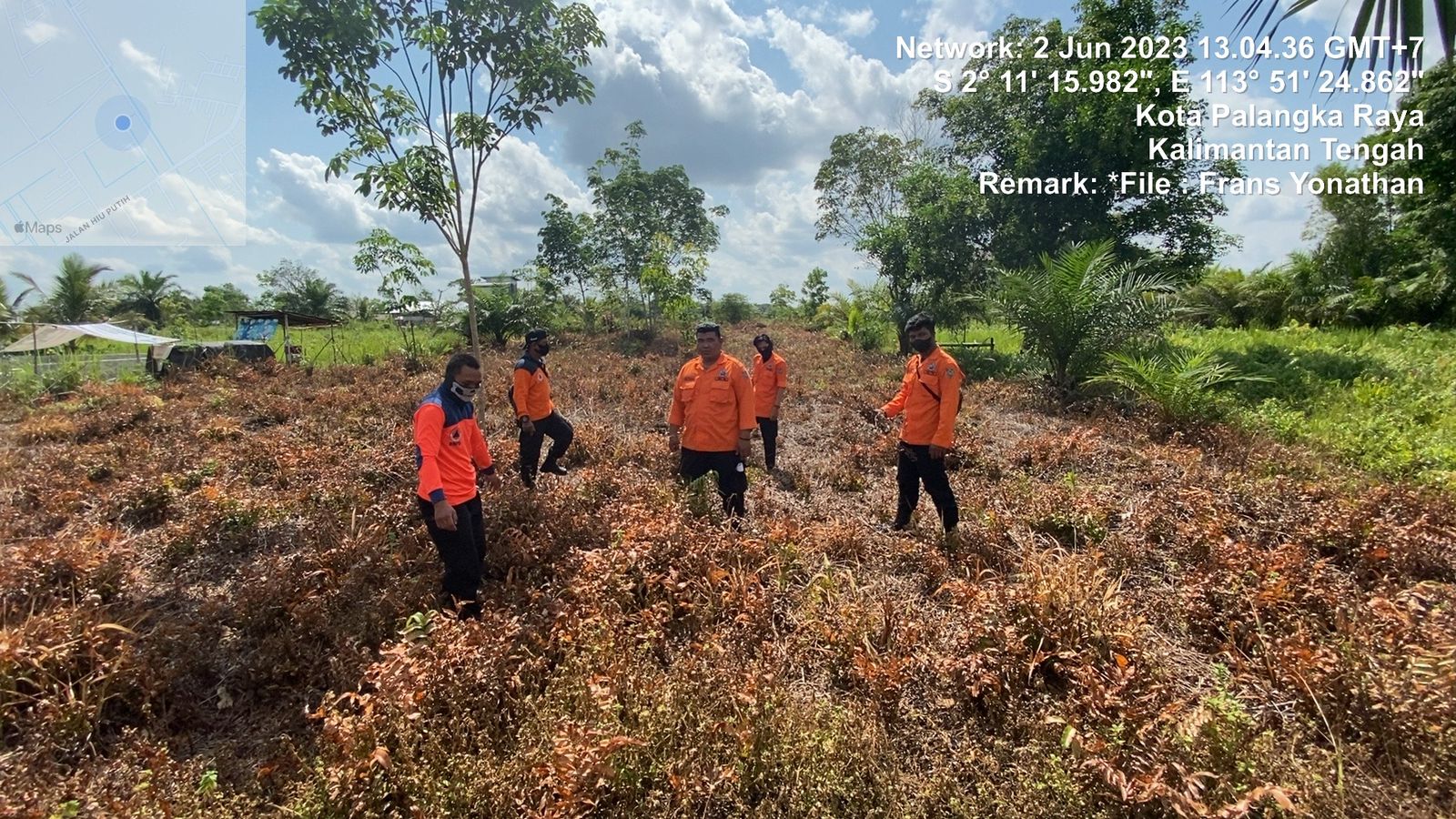 Masyarakat yang Mengetahui atau Melihat Kejadian Karhutla Dapat Melaporkan Kepada Posko Siaga Krisis Karhutla Prov. Kalteng