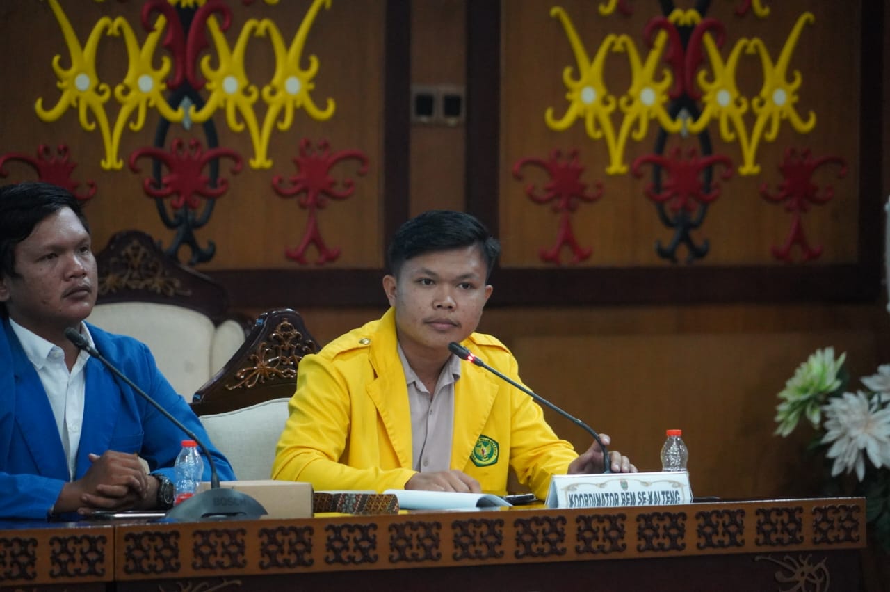 Gubernur Kalteng Agustiar Sabran Laksanakan Silaturahmi dan Audiensi Bersama BEM se-Kalteng