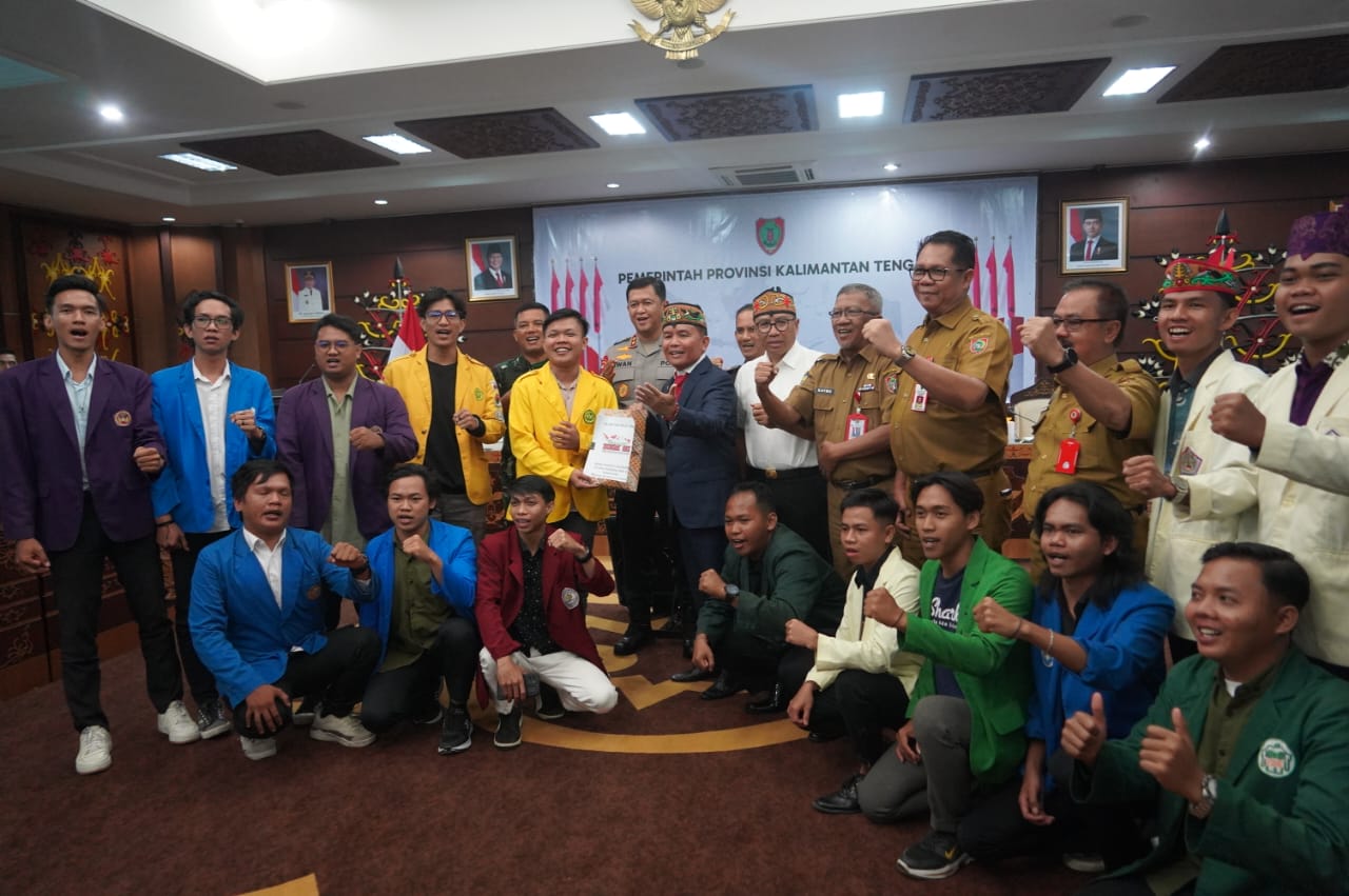 Gubernur Kalteng Agustiar Sabran Laksanakan Silaturahmi dan Audiensi Bersama BEM se-Kalteng