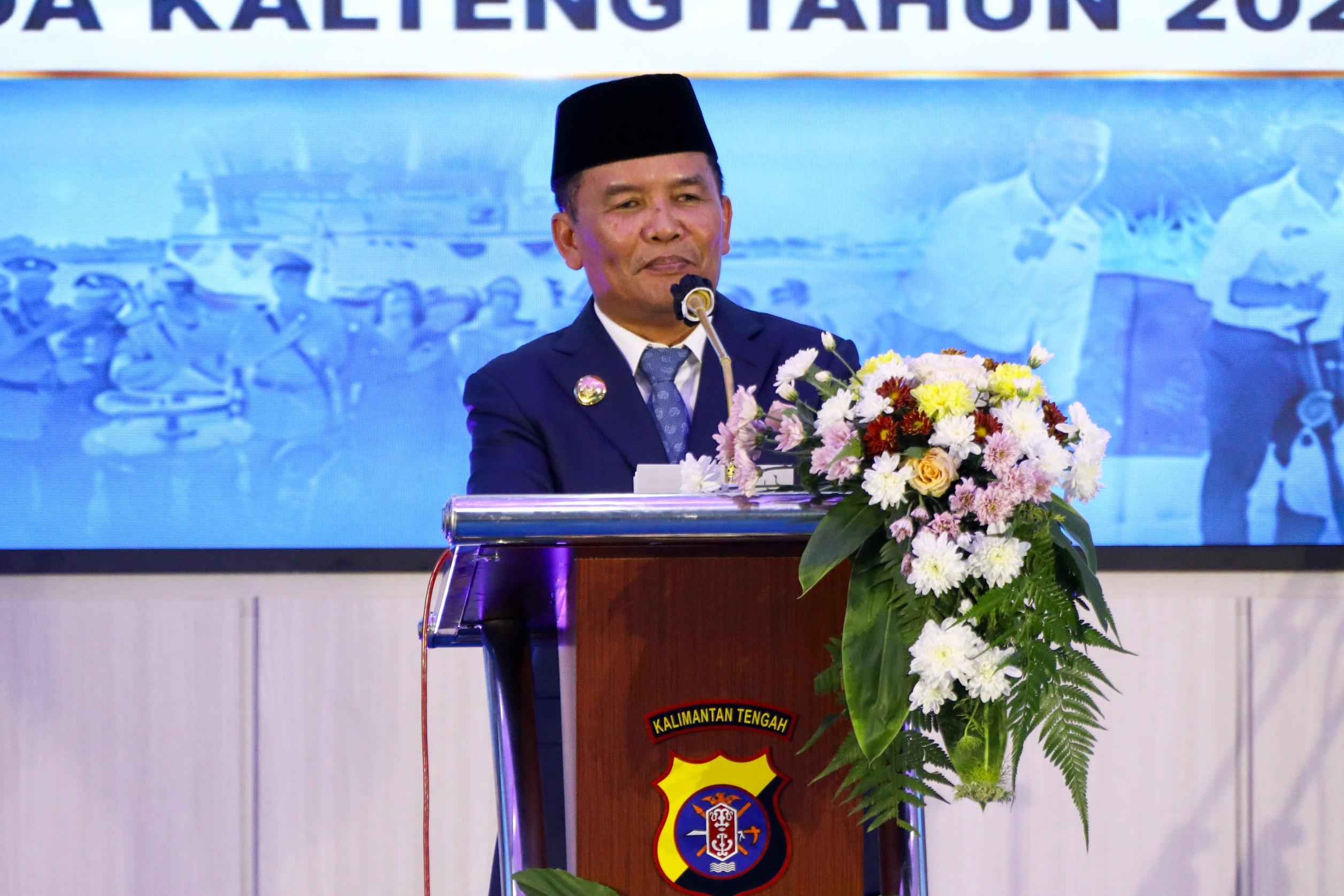 Gubernur Kalteng Agustiar Sabran Hadiri Syukuran Hari Bhayangkara Ke-80 dan Penyambutan Samkaryanugraha Nugraha Sakanti