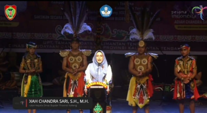 Kepala Dinas Budpar Prov. Kalteng Buka Secara Resmi Gelar Seni Budaya Tahun 2022