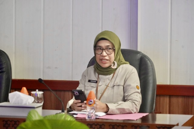 Asisten Ekbang Sri Widanarni Pimpin Rapat Pemantapan Terhadap Dukungan Pemprov Kalteng Dalam Pelaksanaan Harvesting BBI/ BBWI 2024