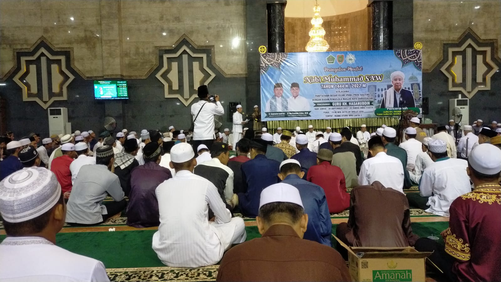 Pemprov. Kalteng Peringati Maulid Nabi Besar Muhammad SAW 1444 H / 2022 M Di Masjid Raya Darussalam