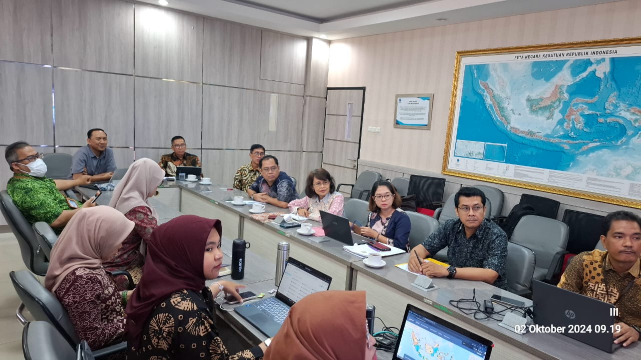 Bappedalitbang Prov. Kalteng Laksanakan Pembahasan Draf Perpanjangan Perjanjian Kerja Sama dan Rencana Kerja antara BIG dengan Pemprov. Kalteng