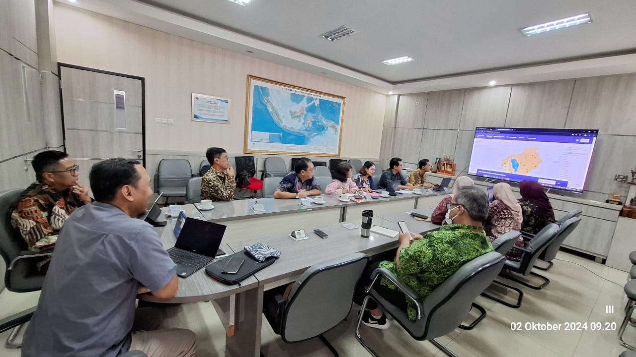 Bappedalitbang Prov. Kalteng Laksanakan Pembahasan Draf Perpanjangan Perjanjian Kerja Sama dan Rencana Kerja antara BIG dengan Pemprov. Kalteng