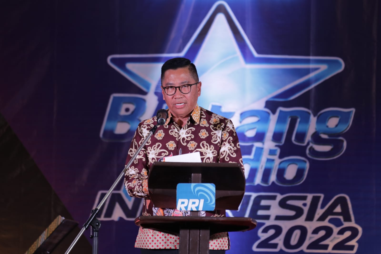 Asisten Ekbang Leonard S. Ampung Hadiri Acara Pemilihan Bintang Radio Indonesia RRI Palangka Raya Tahun 2022