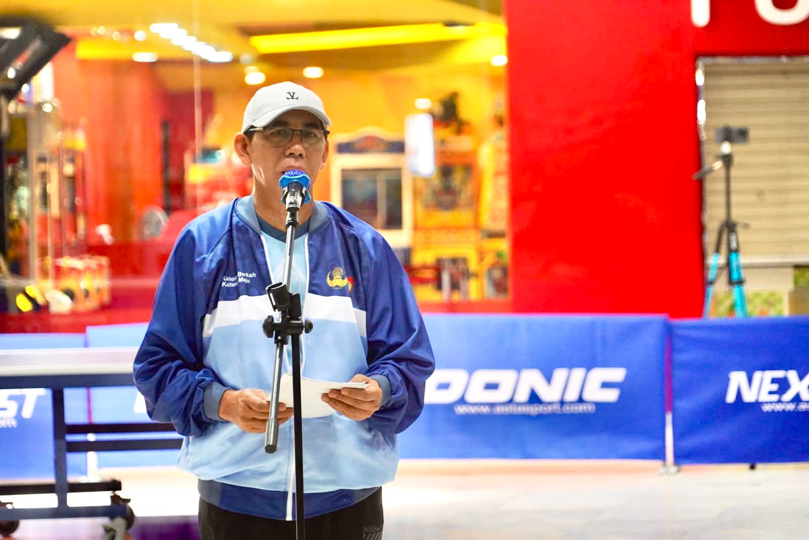 Peringati HUT KORPRI ke-54, Resmi Dibuka Kejuaraan Tenis Meja Se-Kalteng