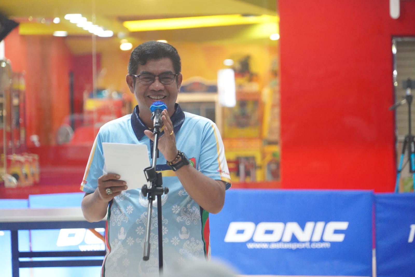 Peringati HUT KORPRI ke-54, Resmi Dibuka Kejuaraan Tenis Meja Se-Kalteng