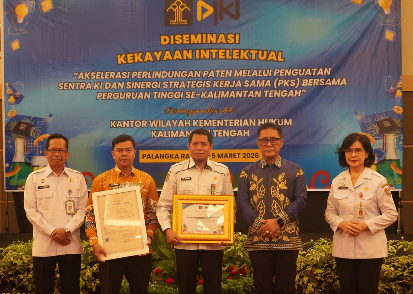 Penguatan Sentra Kekayaan Intelektual Jadi Strategi Pemprov Kalteng Kembangkan Ekonomi Berbasis Inovasi