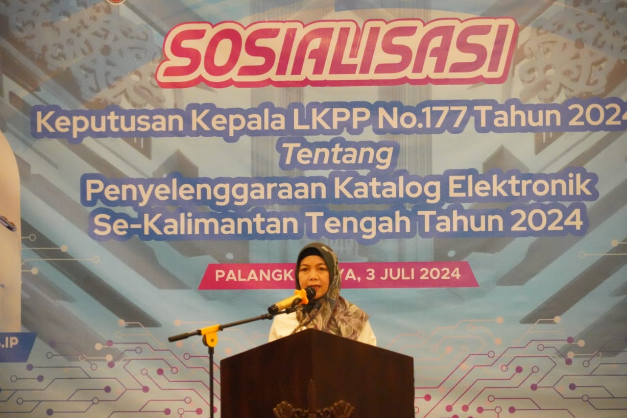 Asisten Ekbang Sri Widanarni Buka Sosialisasi Keputusan Kepala LKPP Nomor 177 Tahun 2024 se Kalteng