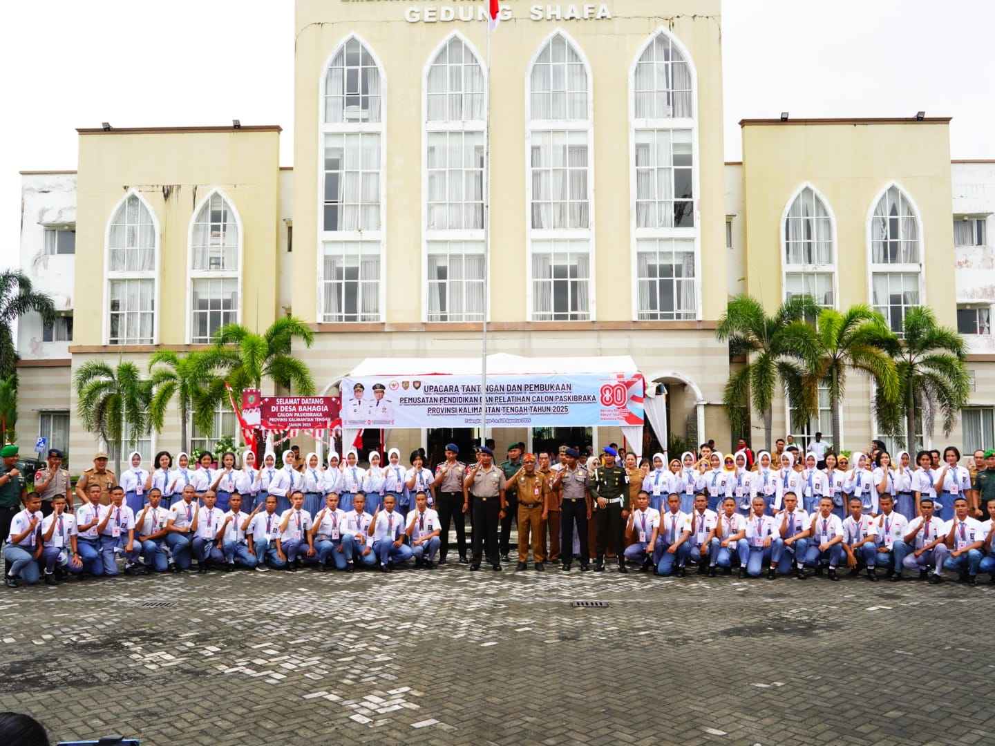 Badan Kesbangpol Prov. Kalteng Laksanakan Tantingan dan Pembukaan Pemusatan Pendidikan dan Pelatihan Calon Paskibraka