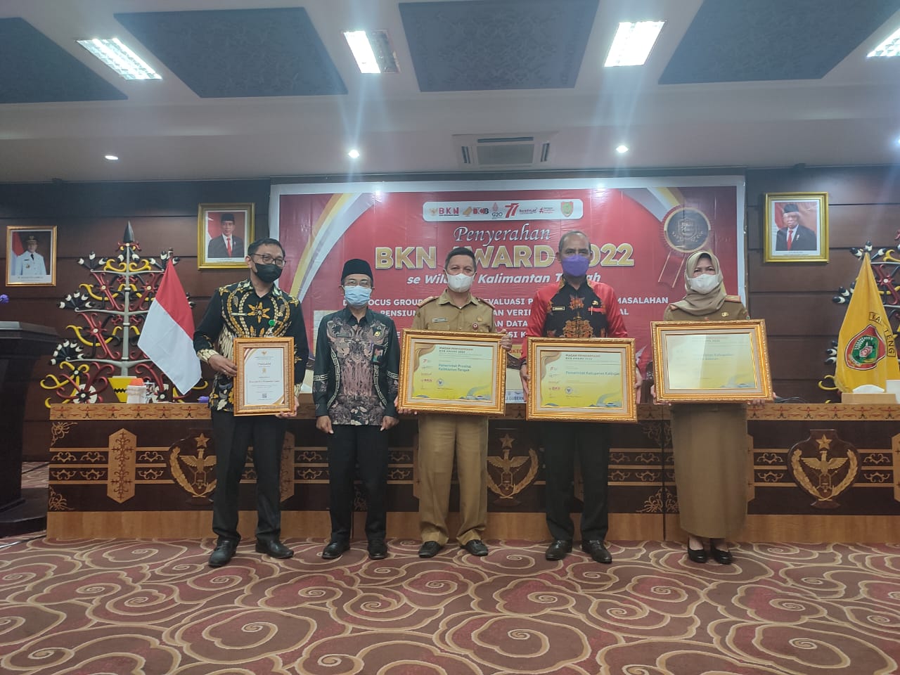 Pemprov. Kalteng Terima Penghargaan BKN Award 2022