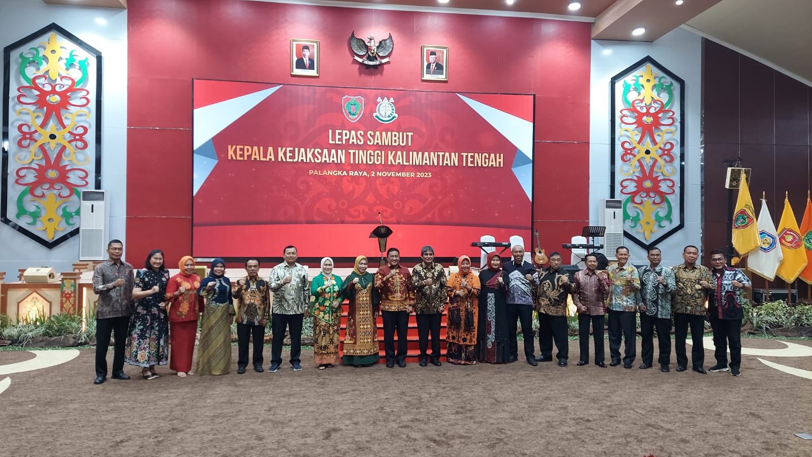 Sekretaris DPRD H. Pajarudinnoor Hadiri Acara Lepas Sambut Kepala Kejaksaan Tinggi Kalteng