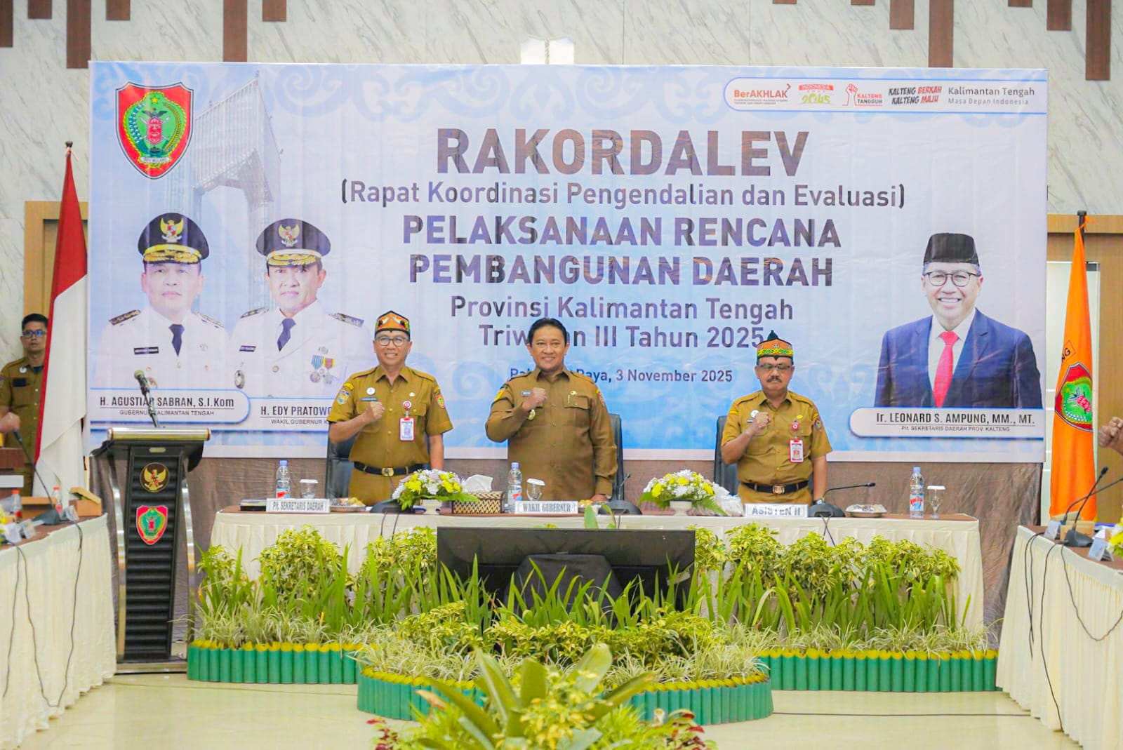 Wagub Kalteng Edy Pratowo Hadiri Rakordalev Pelaksanaan Rencana Pembangunan Daerah Triwulan III
