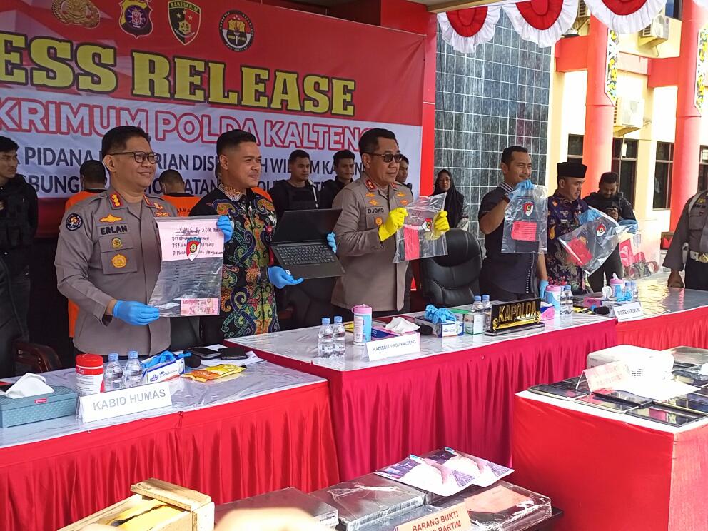 Gubernur Sugianto Sabran Apresiasi Atas Kinerja Kepolisian Daerah Kalteng Mengenai Pengungkapan Tindak Pidana Pencurian di Sekolah