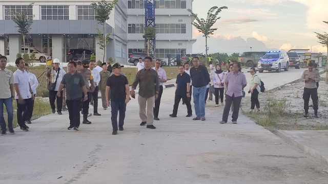 Gubernur Kalteng Sugianto Sabran Beserta Kepala Perangkat Daerah Lakukan Peninjauan Pembangunan Serta Kesiapan RSUD Hanau