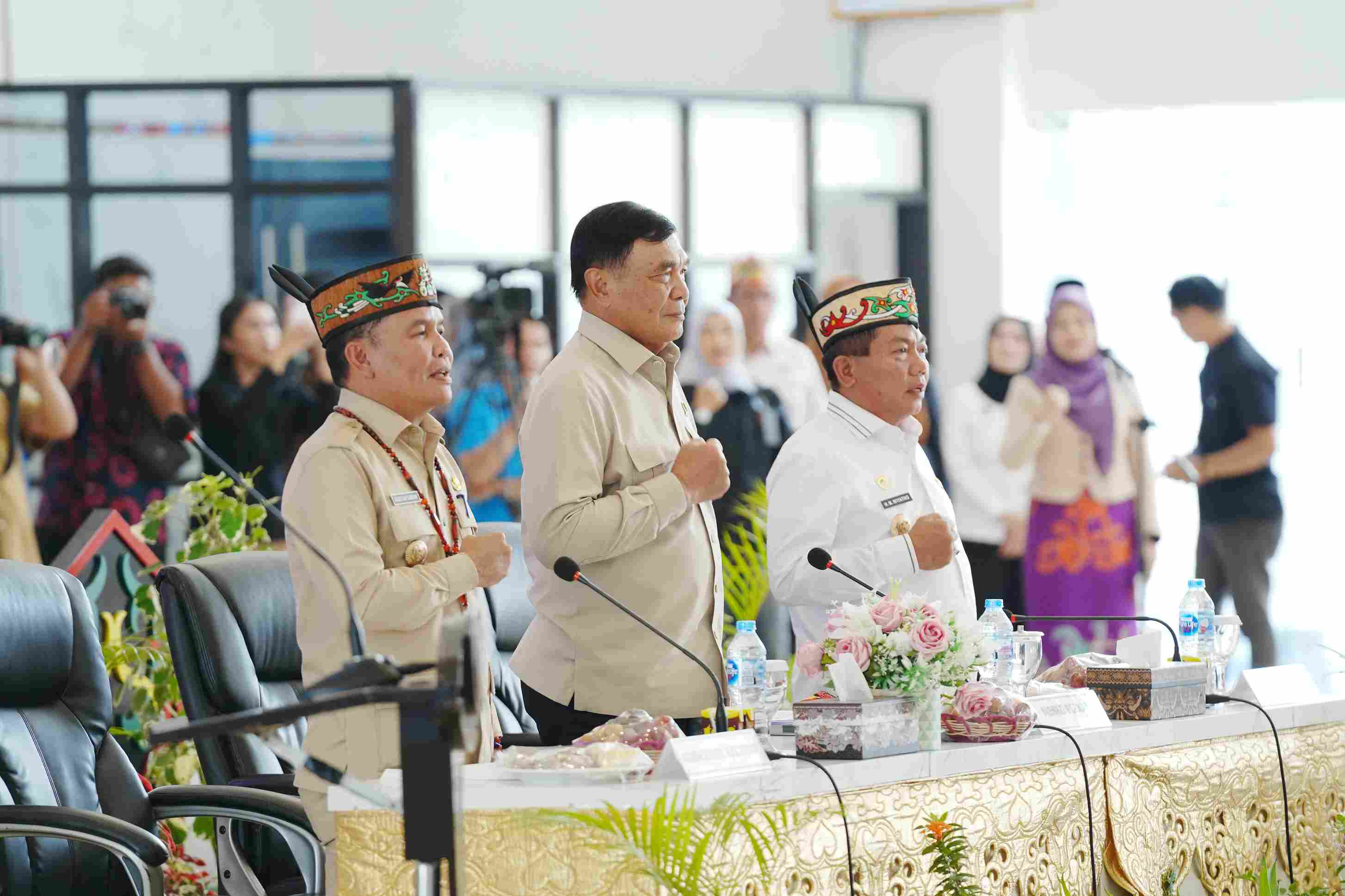 Menko Polkam Djamari Chaniago Kunker ke Kapuas, Dihadiri Gubernur Agustiar Sabran
