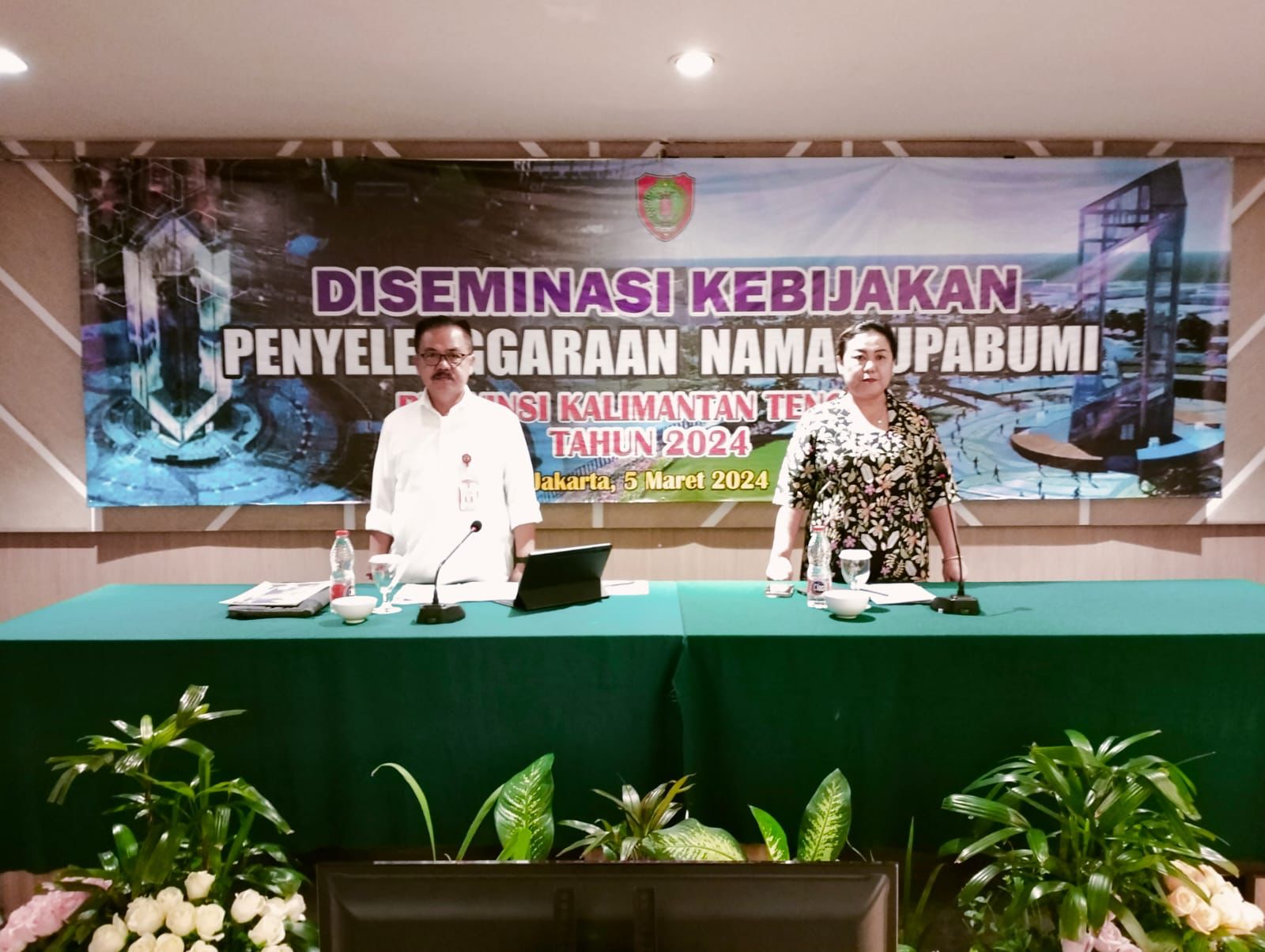 Plh. Asisten Pemkesra Prov. Kalteng Herson B. Aden Buka Diseminasi Kebijakan Penyelenggaraan Nama Rupabumi