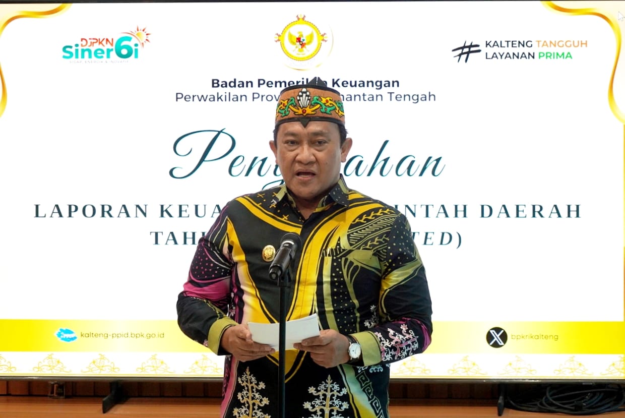 Wagub Kalteng Edy Pratowo Serahkan LKPD Unaudited Tahun 2025 Kepada BPK Perwakilan Prov. Kalteng