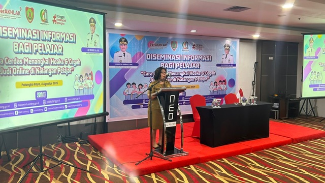 Diskominfosantik Prov. Kalteng Kegiatan Diseminasi Informasi Bagi Pelajar