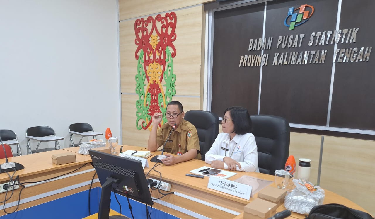 Sahli Yuas Elko Hadiri Rilis Berita Resmi BPS Prov. Kalteng Tentang Pertumbuhan Ekonomi Prov. Kateng Triwulan III Tahun 2024