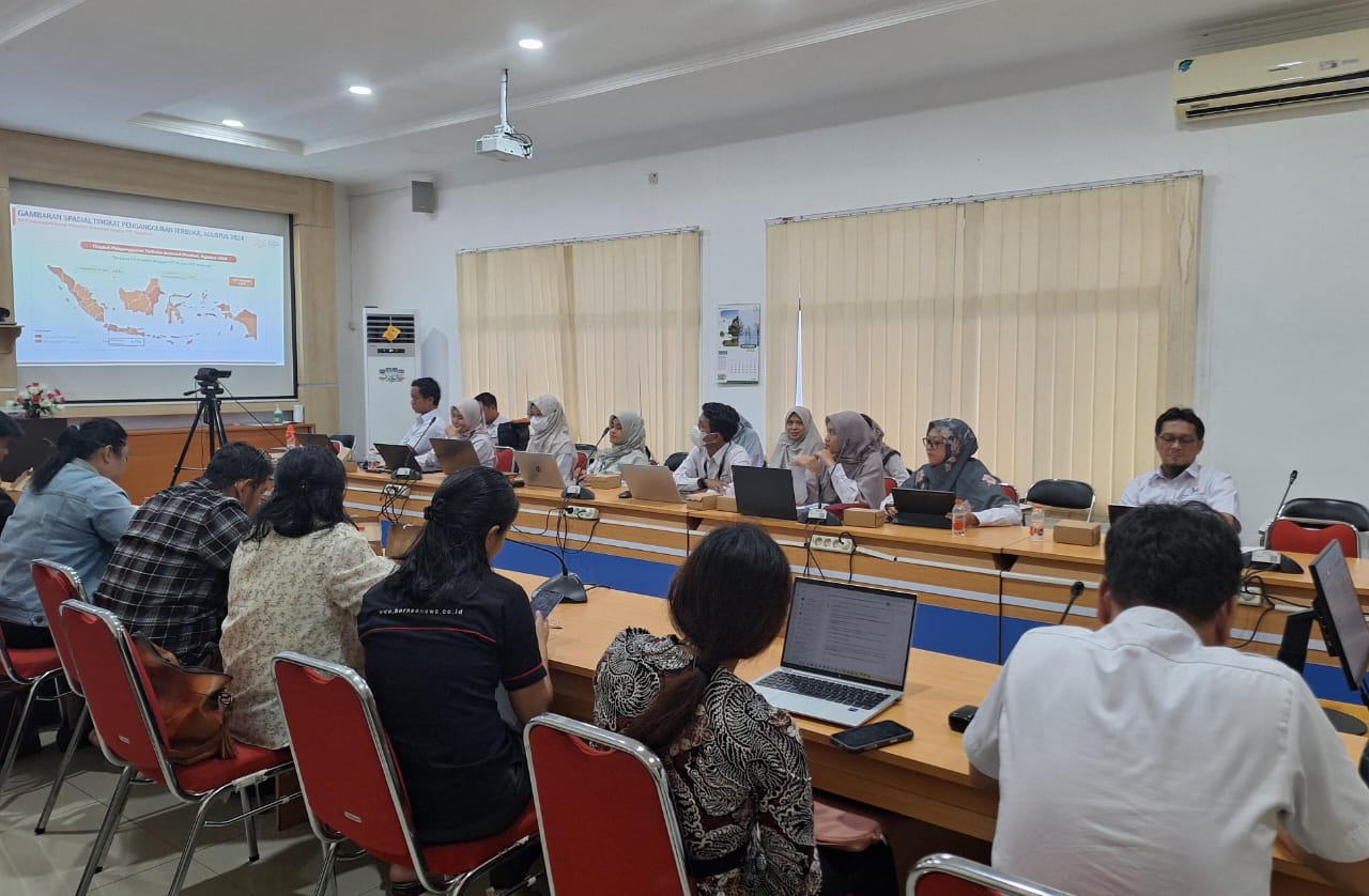 Sahli Yuas Elko Hadiri Rilis Berita Resmi BPS Prov. Kalteng Tentang Pertumbuhan Ekonomi Prov. Kateng Triwulan III Tahun 2024