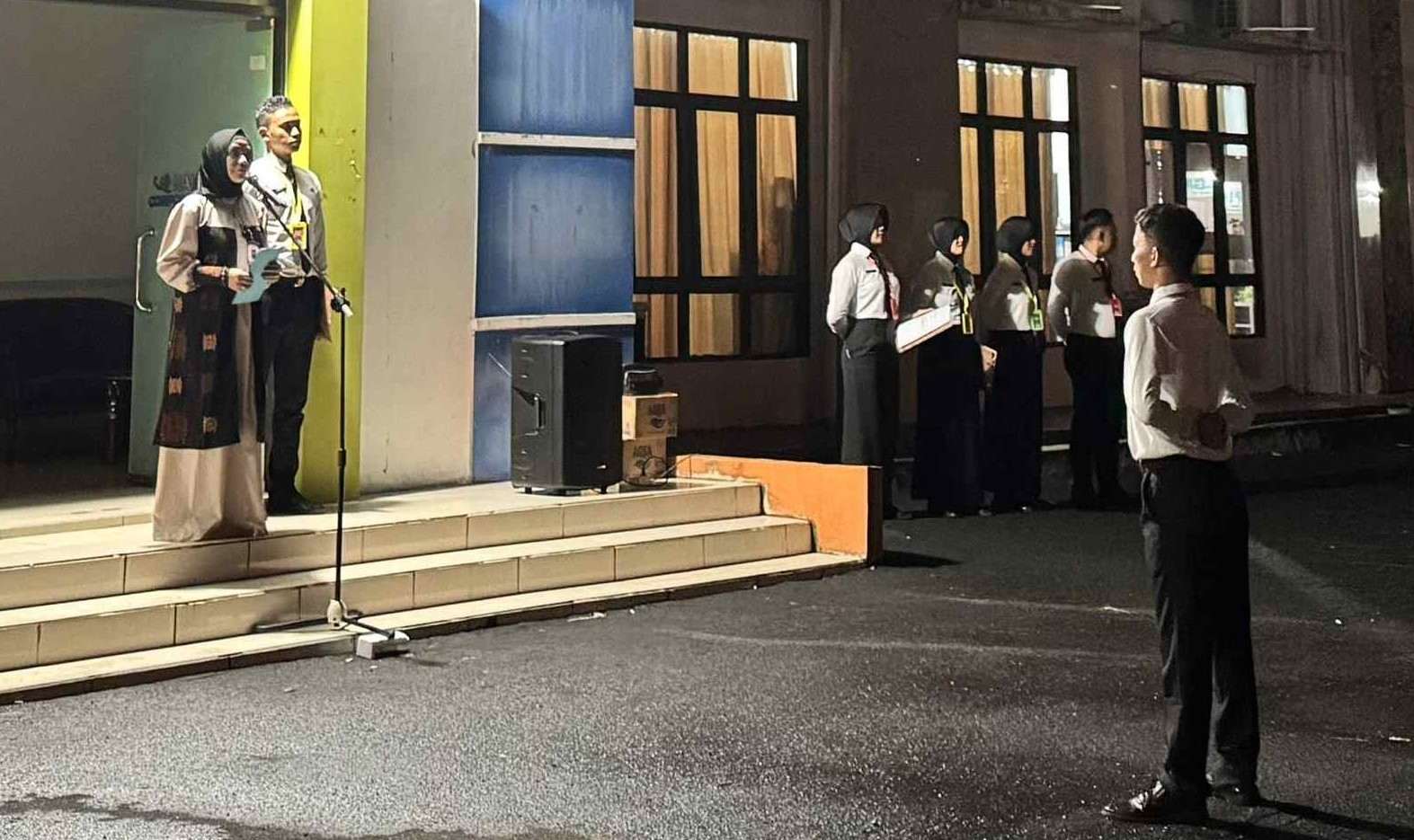 Peserta Latsar CPNS Kemenkumham Prov. Kalteng Tahun 2024 Gelar Apel Api Semangat Bela Negara
