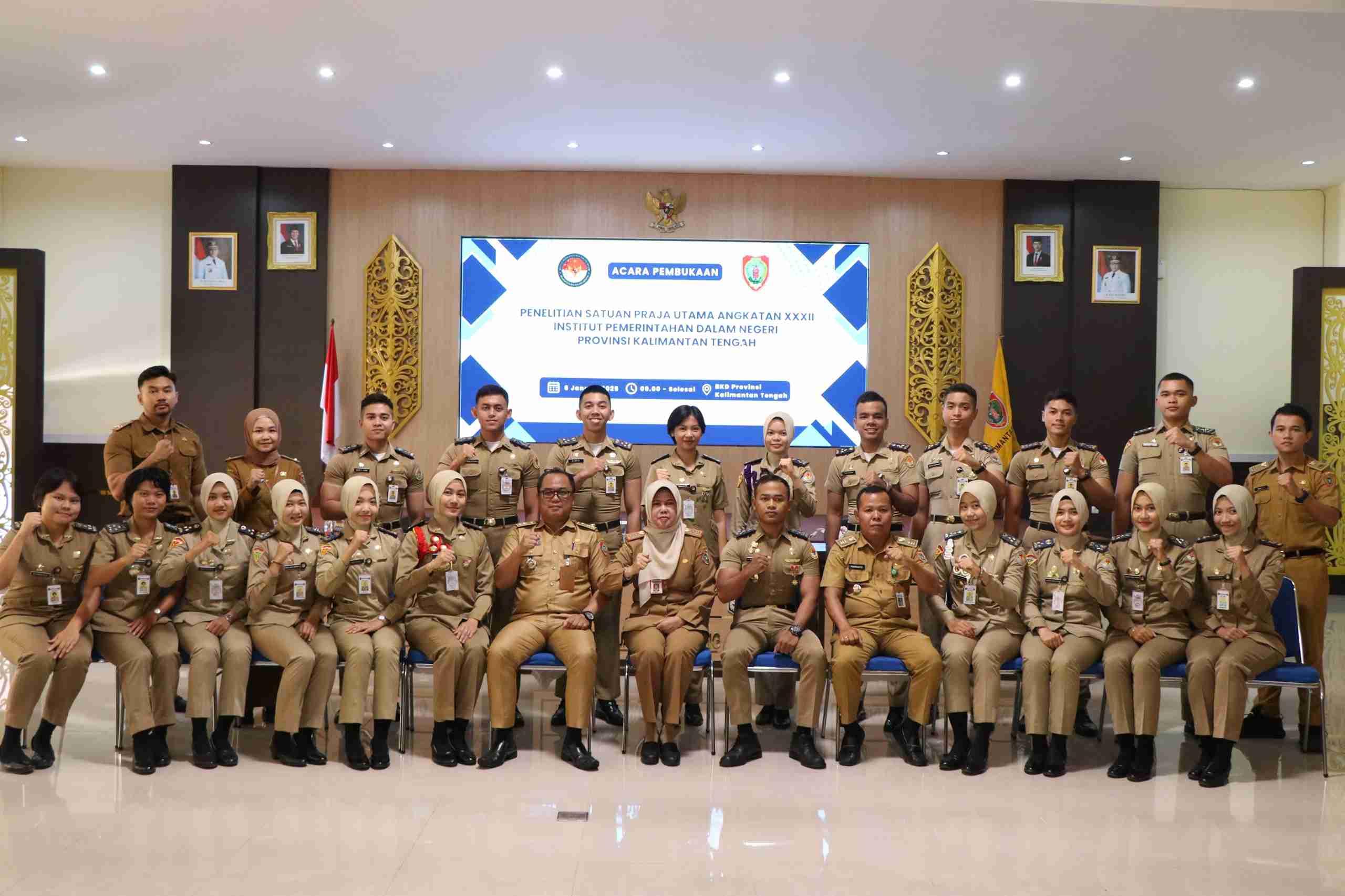 Kepala BKD Prov. Kalteng Lisda Arriyana Buka Kegiatan Penelitian Bagi Satuan Praja Utama Angkatan XXXII IPDN
