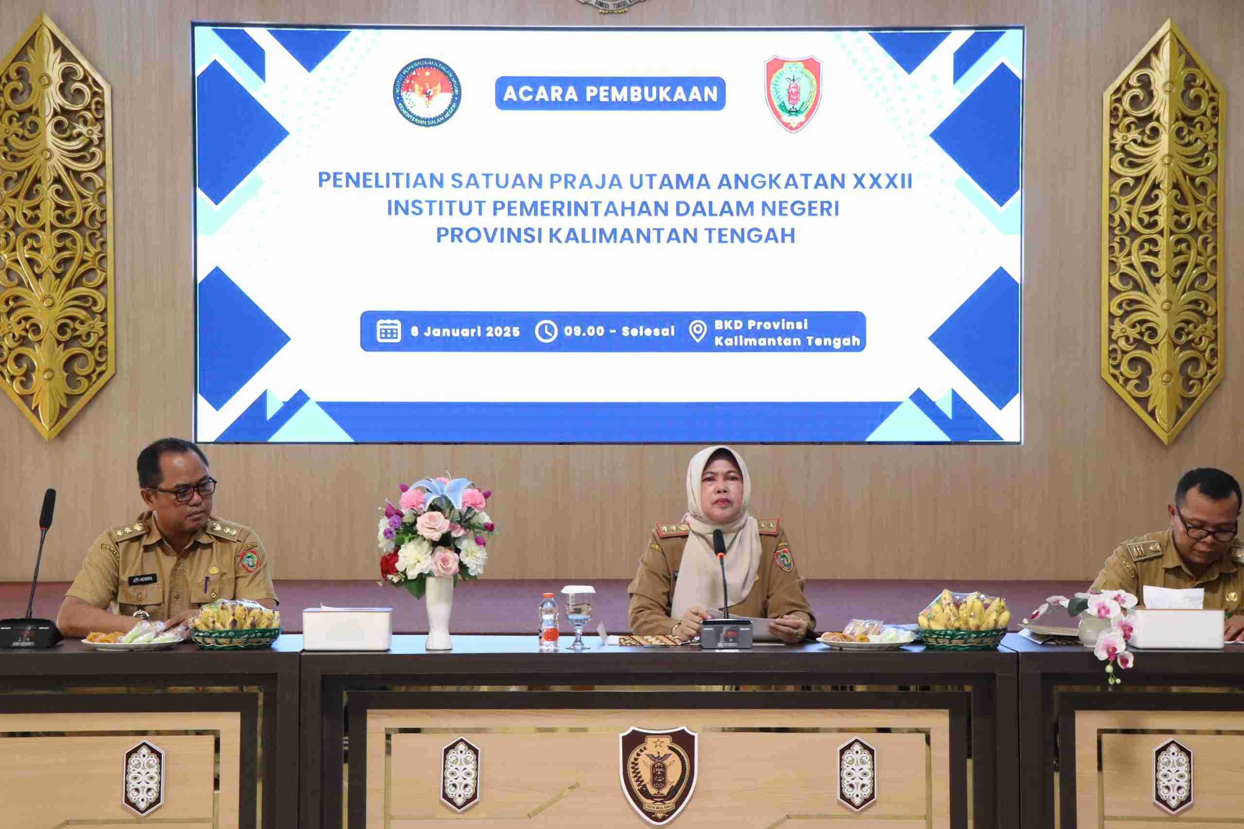 Kepala BKD Prov. Kalteng Lisda Arriyana Buka Kegiatan Penelitian Bagi Satuan Praja Utama Angkatan XXXII IPDN