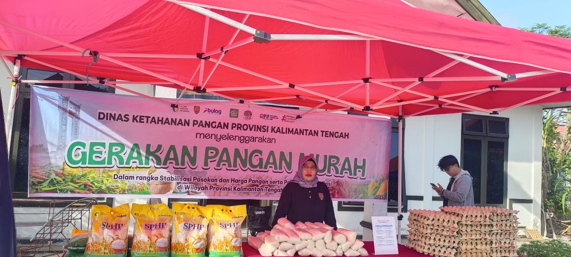 Dinas Ketahanan Pangan Prov. Kalteng Gelar Gerakan Pangan Murah (GPM)