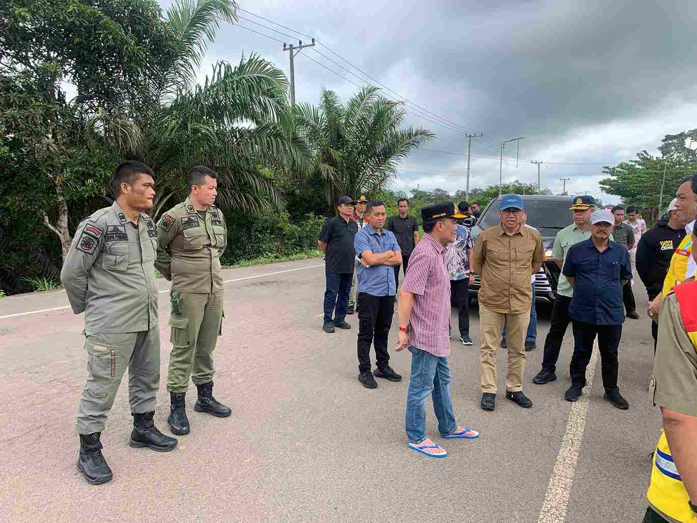 Satpol PP Prov. Kalteng Memastikan Keamanan Gubernur Beserta Jajaran Kepala OPD Pemprov Kalteng