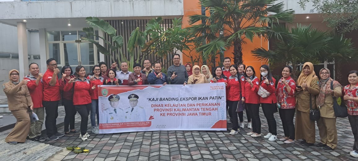 Dislutkan Prov. Kalteng Bersama Rombongan Berkoordinasi Dengan Dislutkan Prov. Jatim dan Kunjungi CV. Wahana Sejahtera Foods