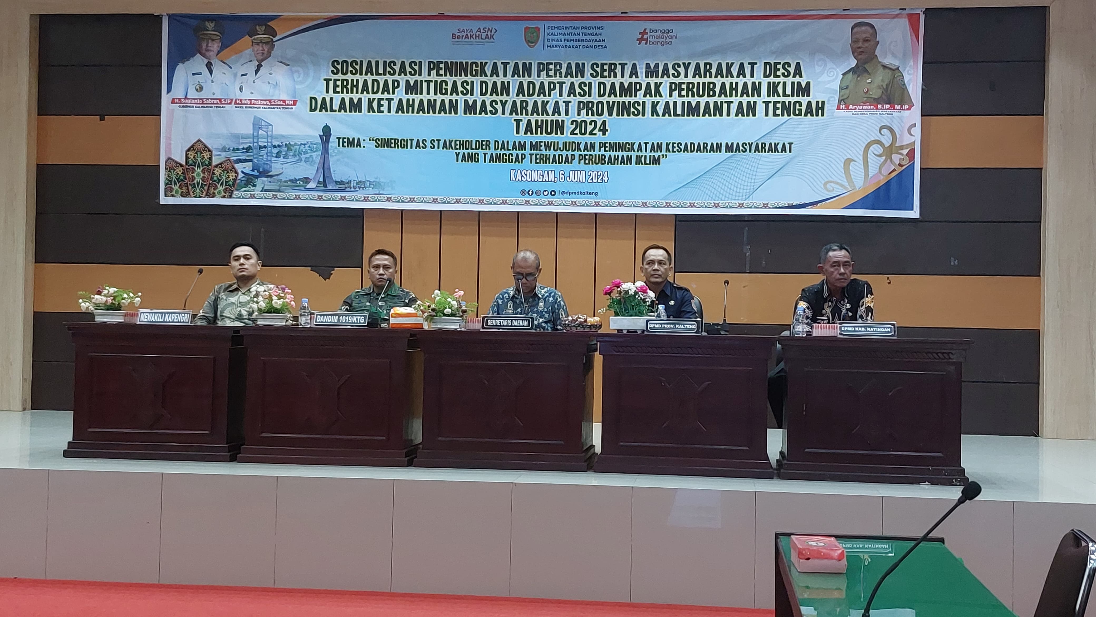 Pemprov Kalteng Melalui Dinas PMD Laksanakan Sosialisasi Peningkatan Peran Serta Masyarakat Desa Terhadap Mitigasi dan Adaptasi Dampak Perubahan Iklim dalam Ketahanan Masyarakat