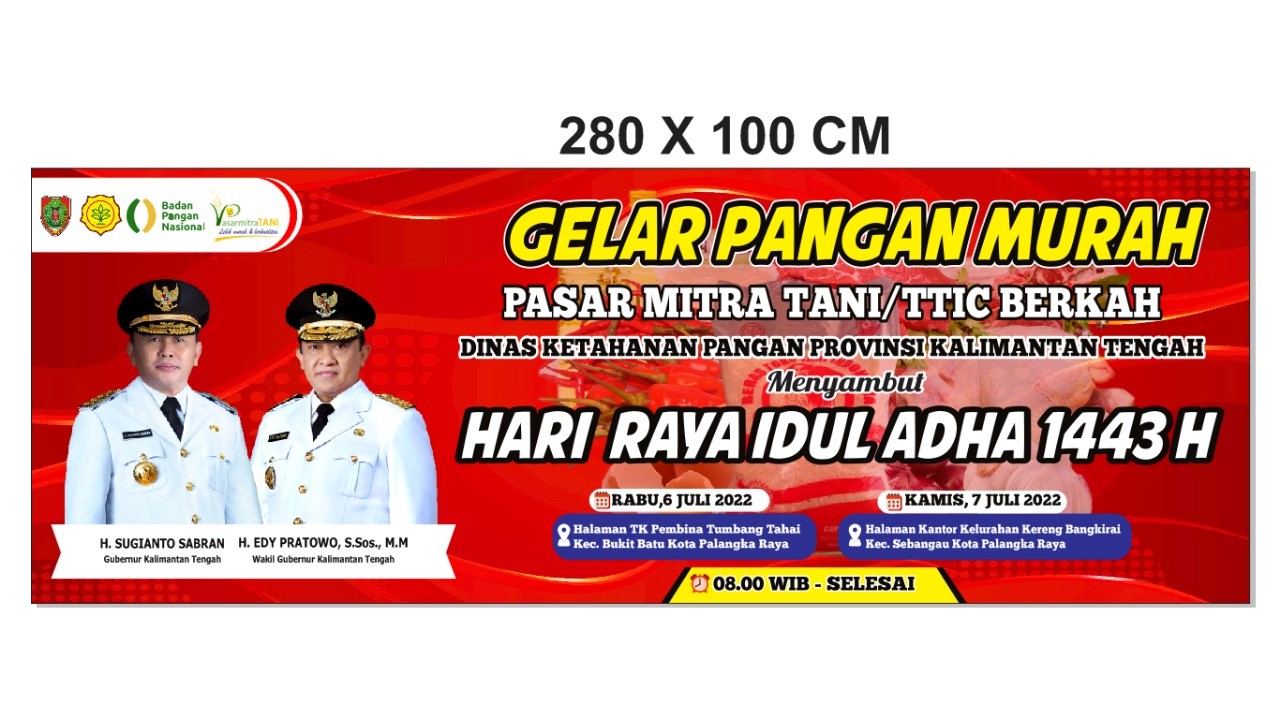 Dinas Ketahanan Pangan Prov. Kalteng Gelar Pangan Murah Di Tangkiling